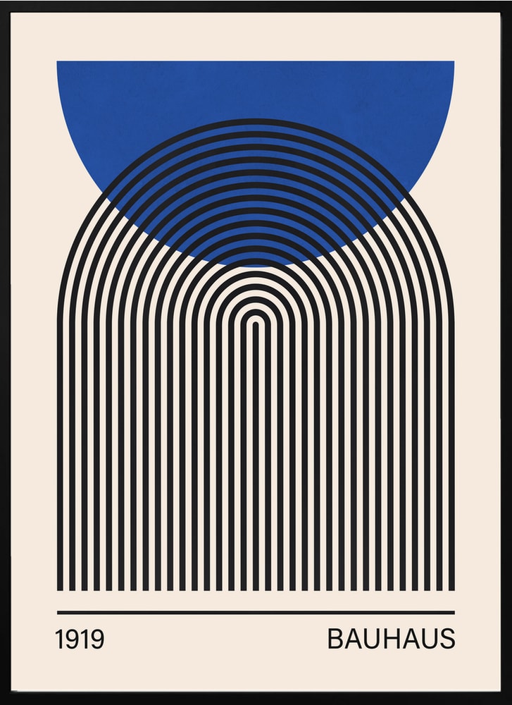 Abstract Blue Arches