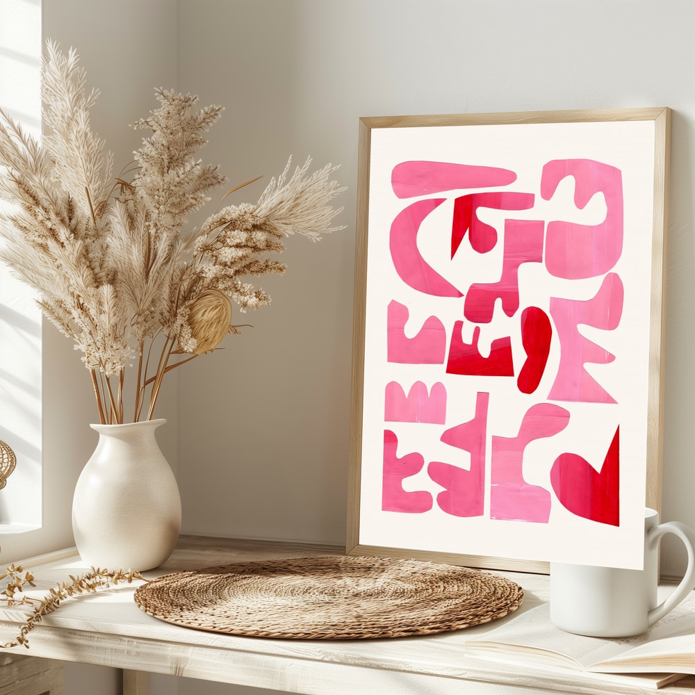Bold Pink Shapes