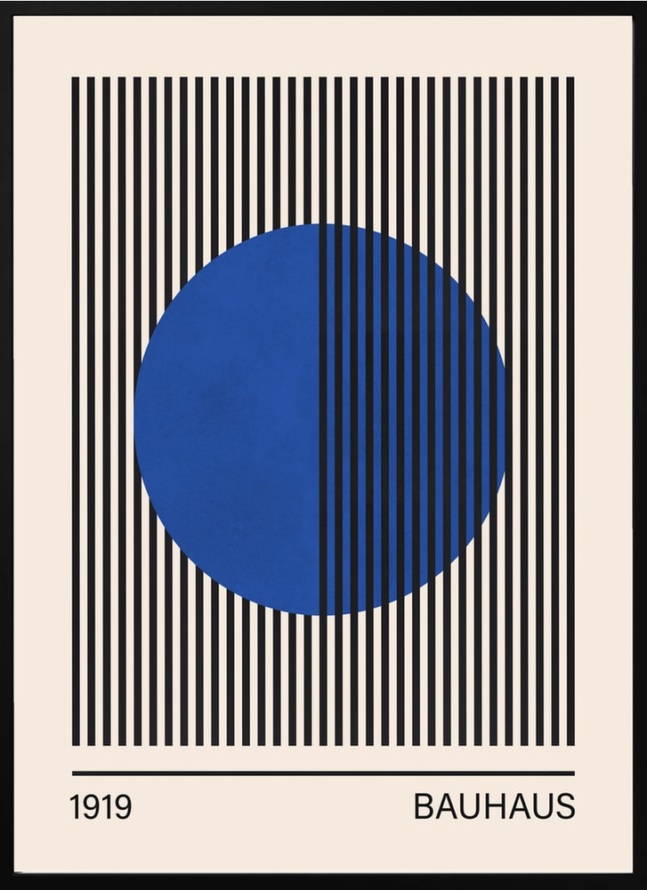 Geometric Blue Circle