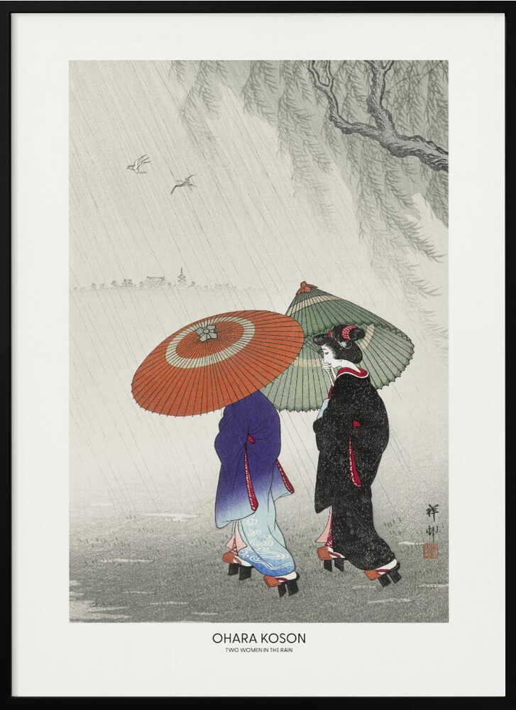 Two Women In The Rain