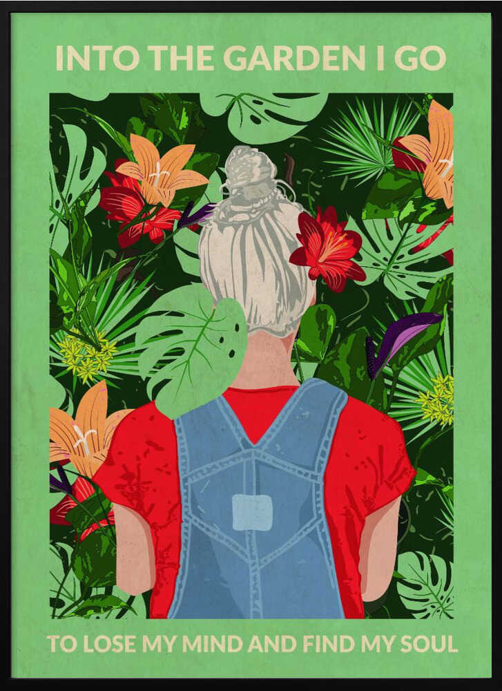 Into the Garden (grey & Light Green)