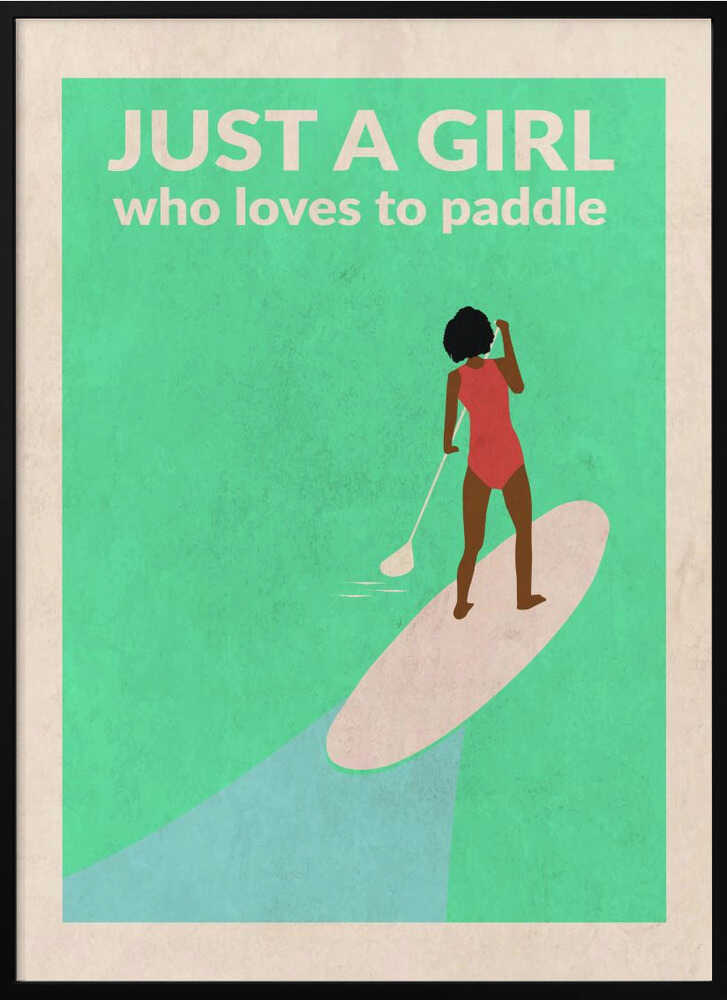 Just a Girl Who Loved To Paddle (afro)