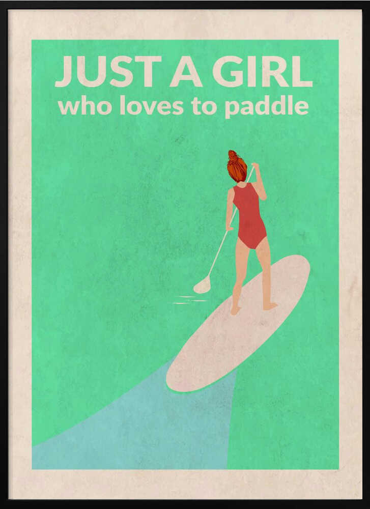 Just a Girl Who Loved To Paddle (redhead)