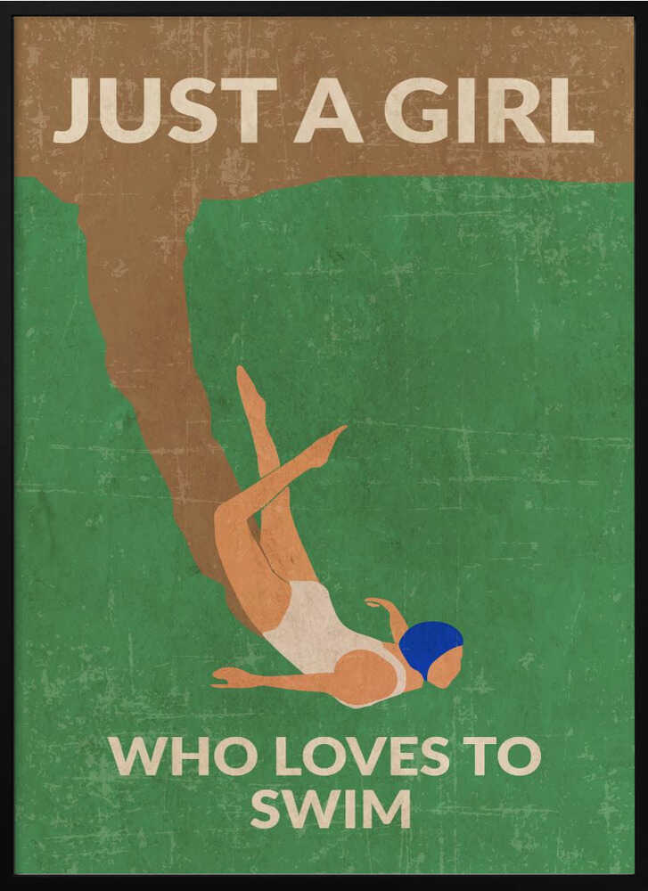 Just a Girl Who Loves To Swim (green)