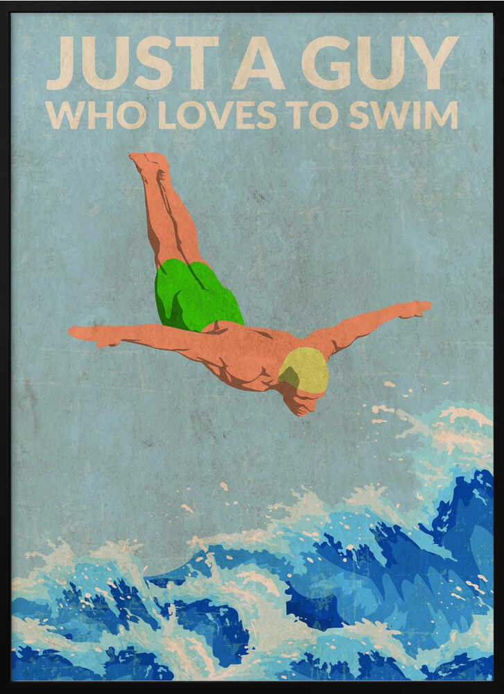 Just a Guy Who Loves To Swim (green)