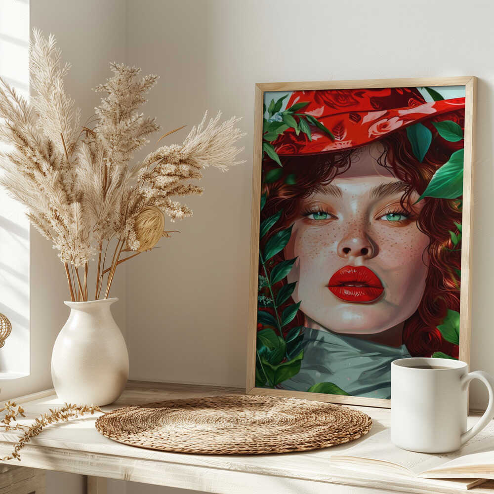 Woman With Green Eyes portrait