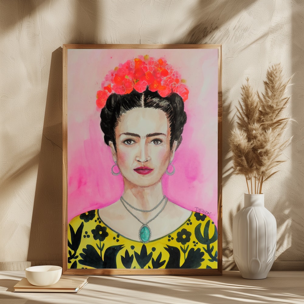 Vibrant Floral Portrait