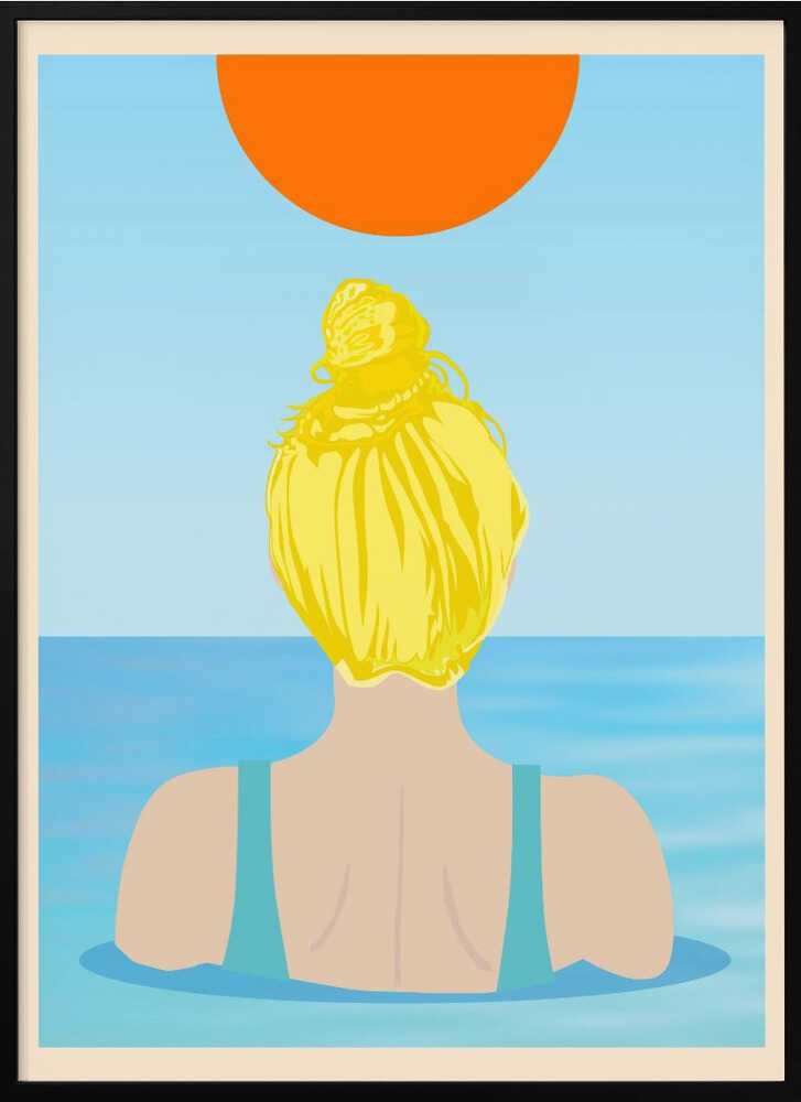 Into Water (Blonde) Art Print