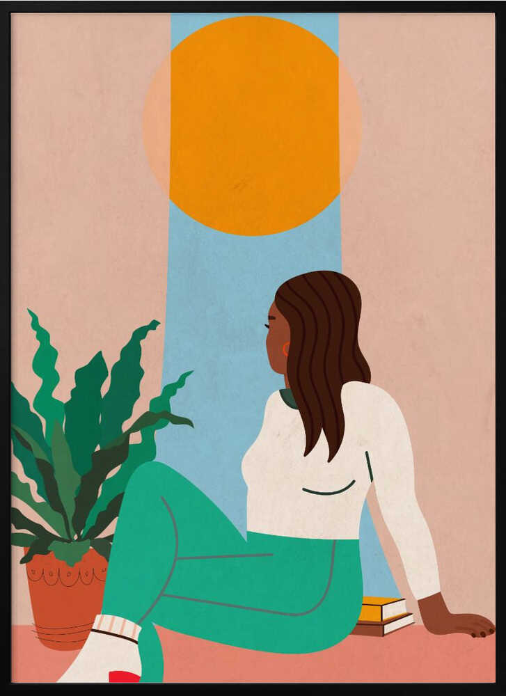 Girl Looking out of Window