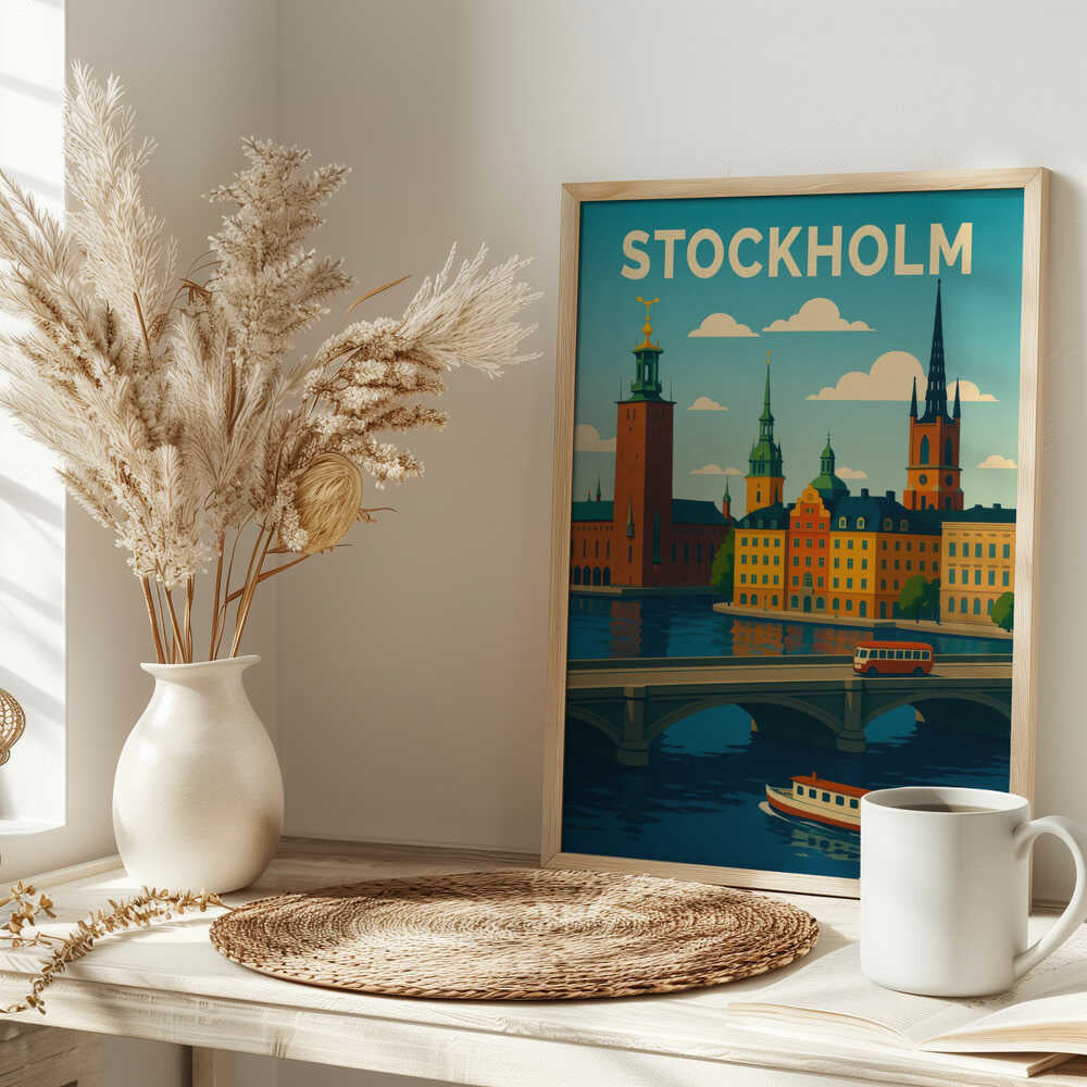Stockholm Travel Art