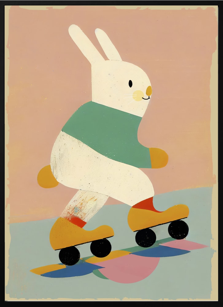 Bunny on Skates