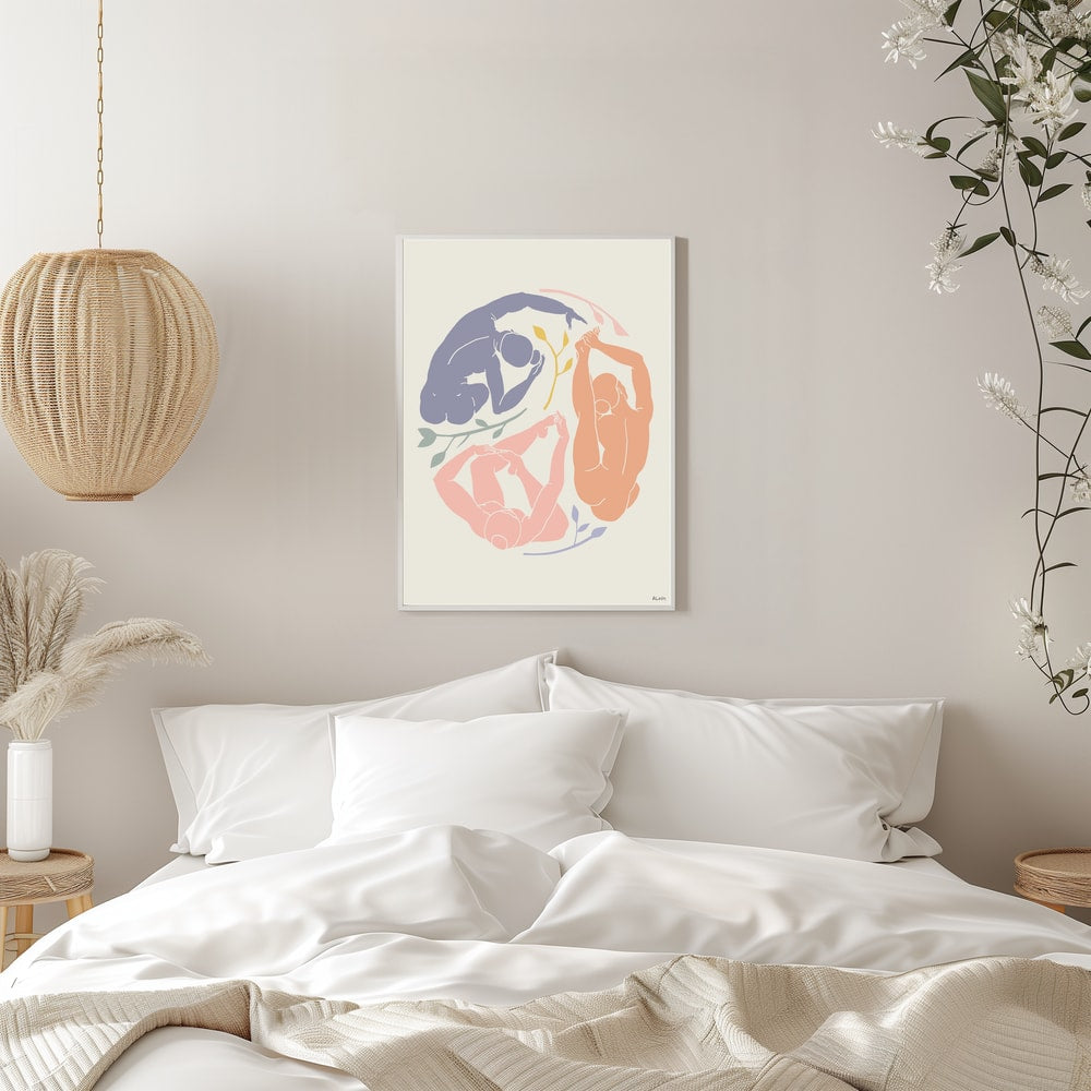 Serene Yoga Figures