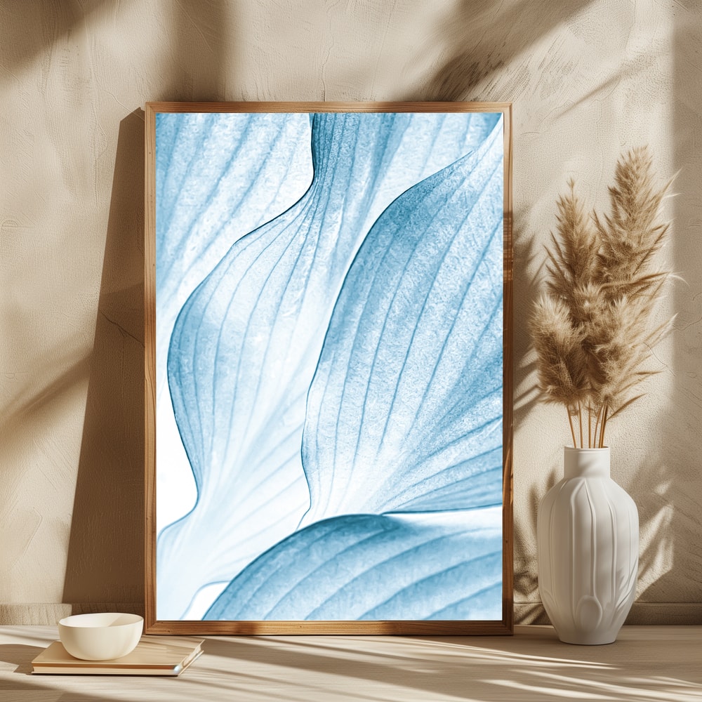 Soft Blue Leaves