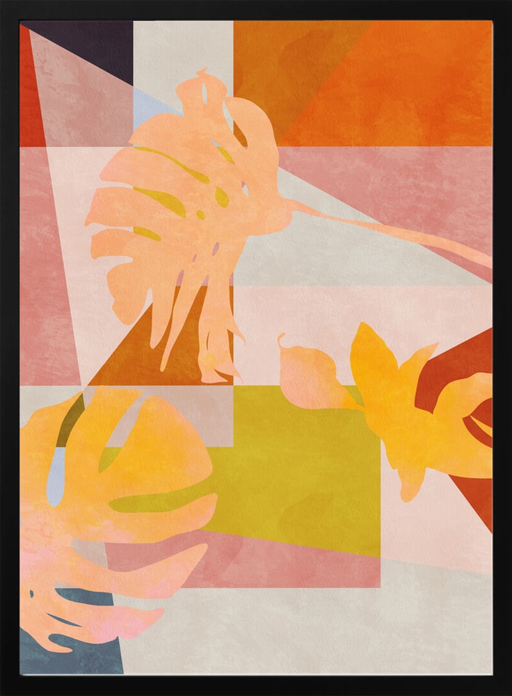 Organic Bauhaus Geometry Leaves