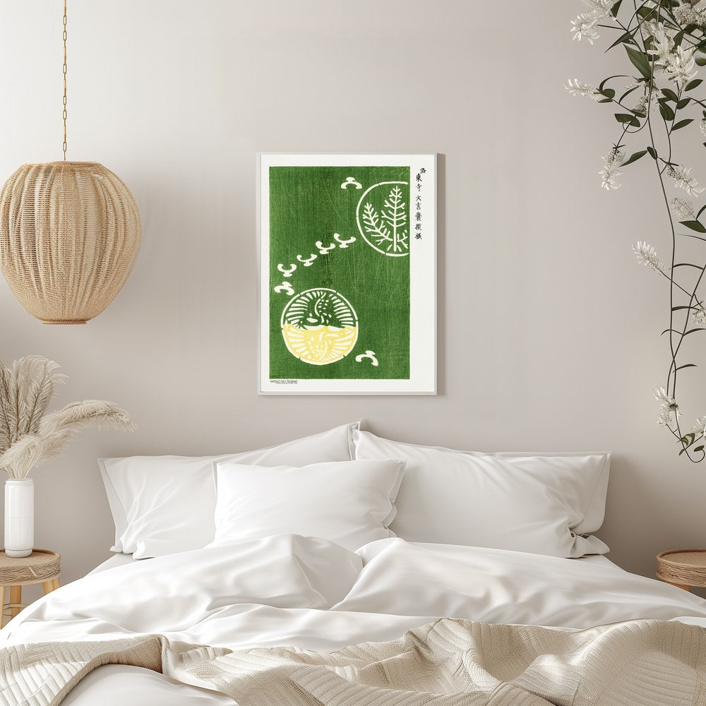 Woodblock Print Green