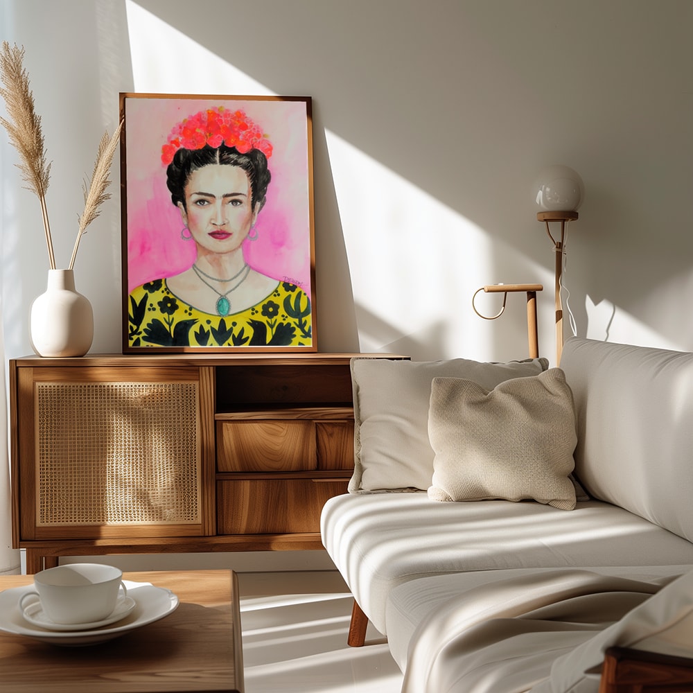 Vibrant Floral Portrait