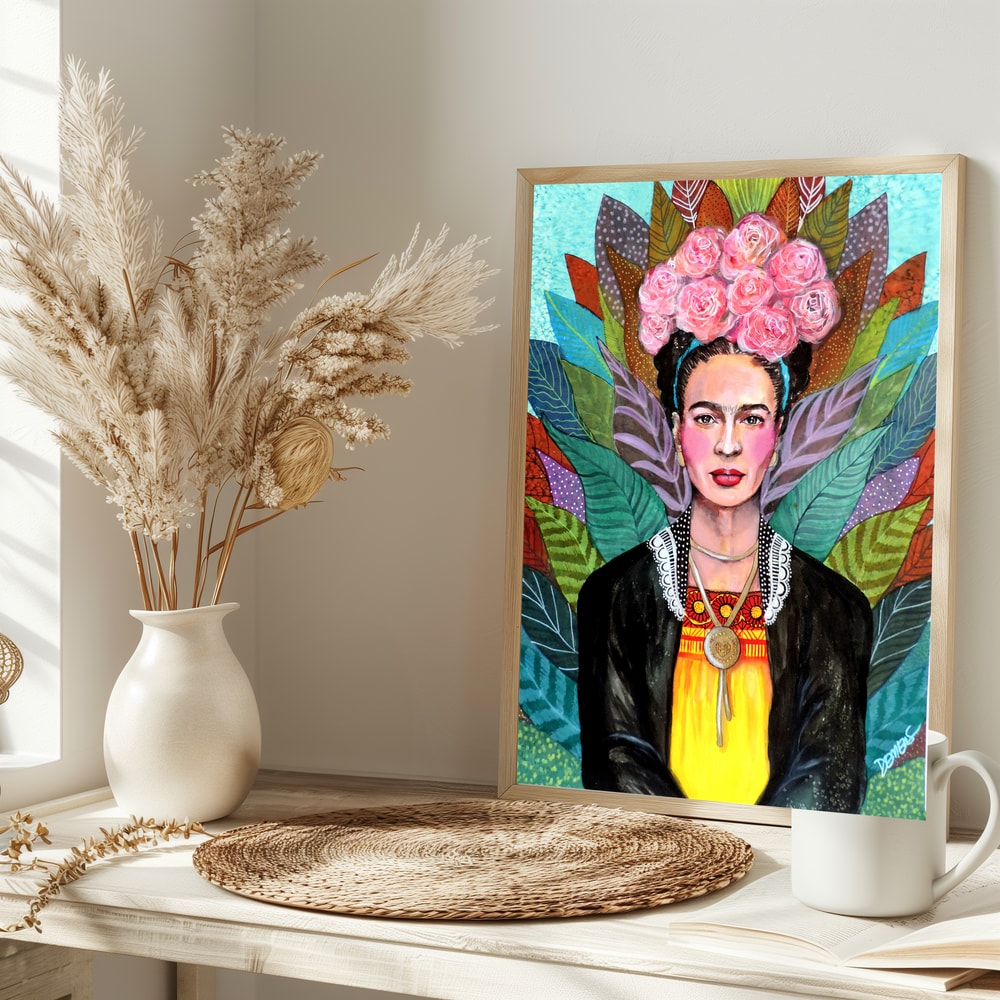 Vibrant Flower Crown Portrait