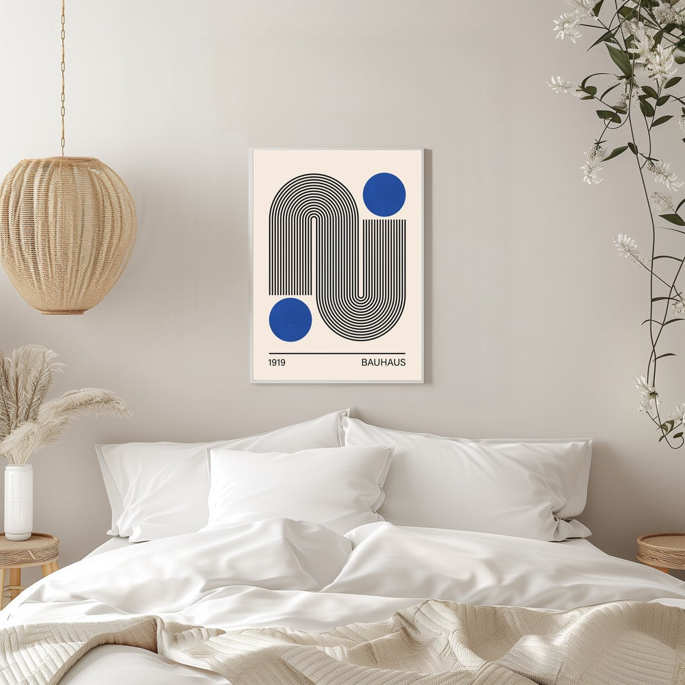 Modern Curves Blue Circles