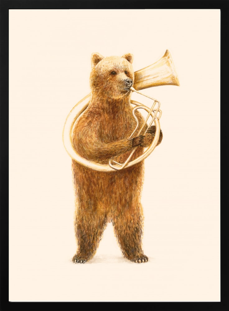 Whimsical Tuba Bear