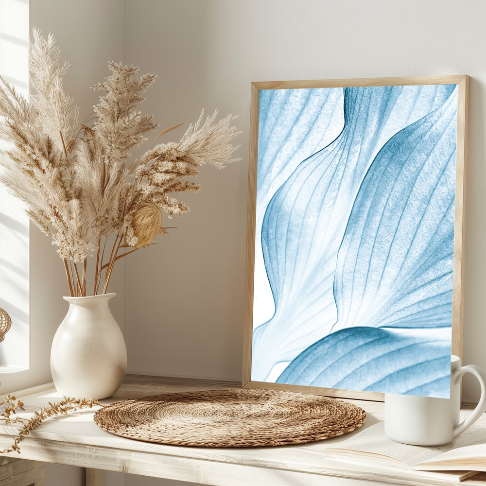 Soft Blue Leaves