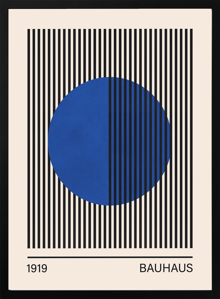Geometric Blue Circle