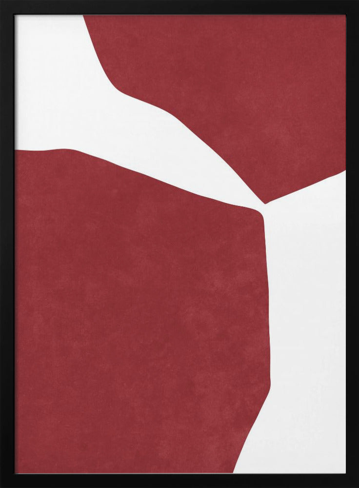 Abstarct Red on white - plakatstore