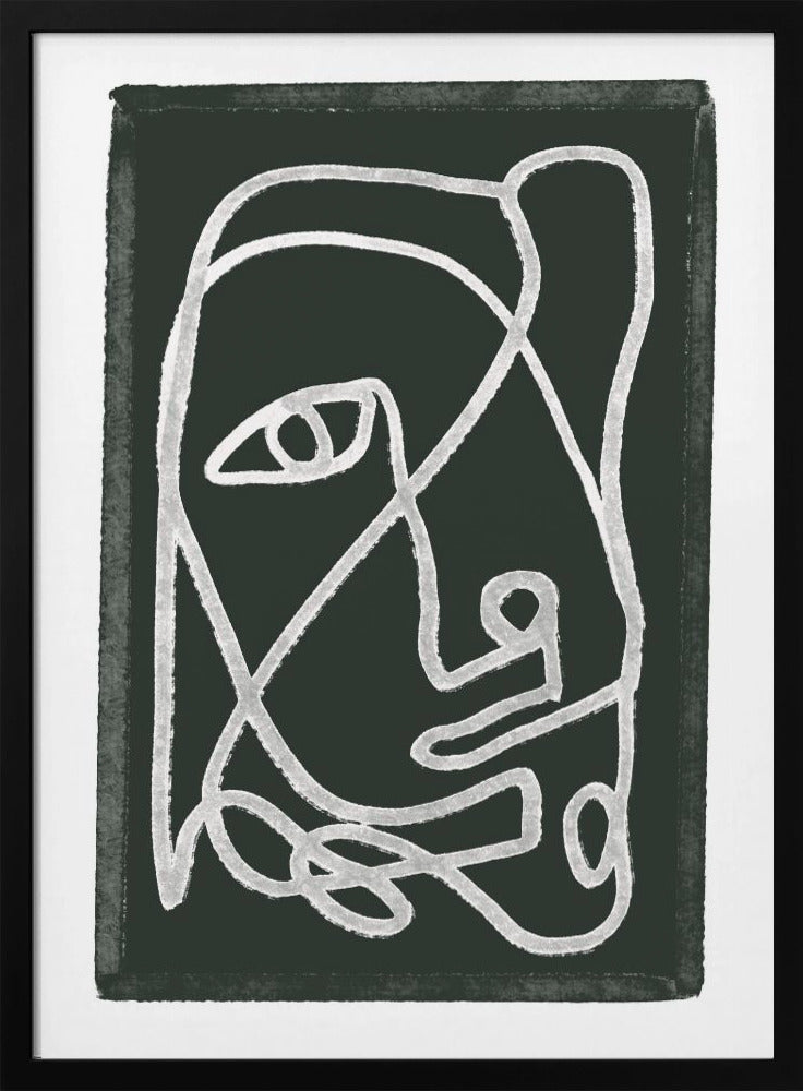 Abstract lined black - plakatstore