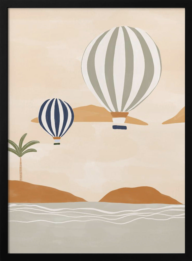 Airballoons In Dessert - plakatstore