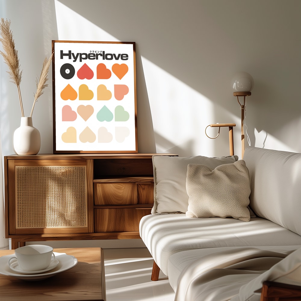 Retro Hearts Pattern