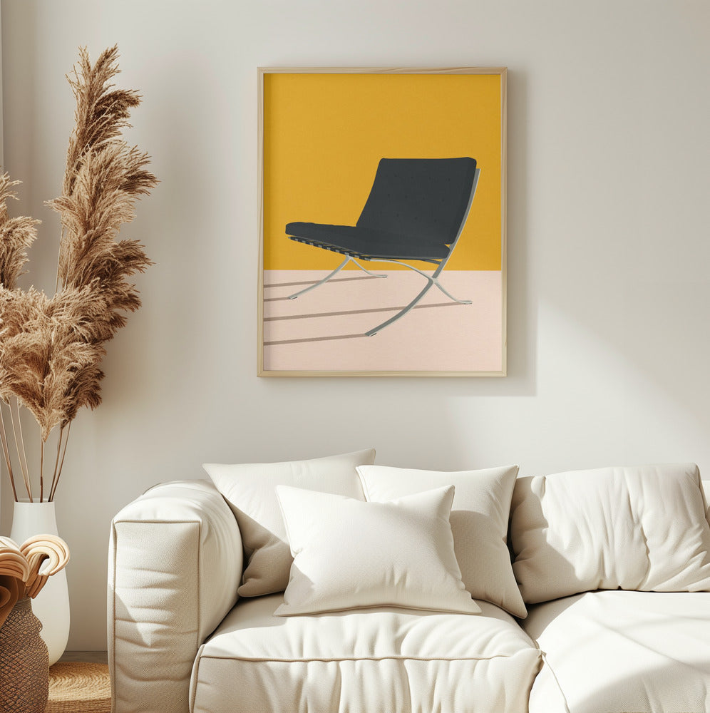 Barcelona Chair By Mies Van Der Rohe - plakatstore