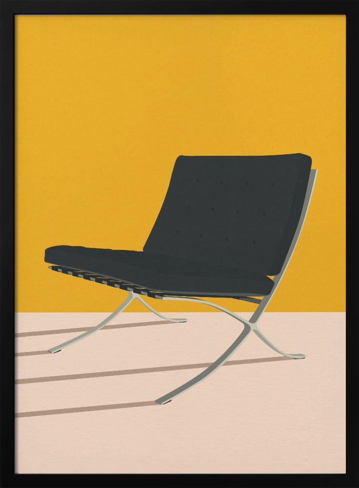 Barcelona Chair By Mies Van Der Rohe - plakatstore