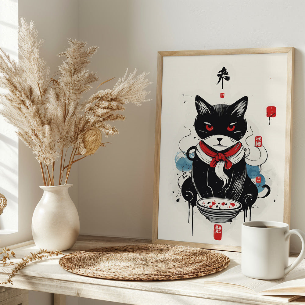 Cat & the bowl - plakatstore