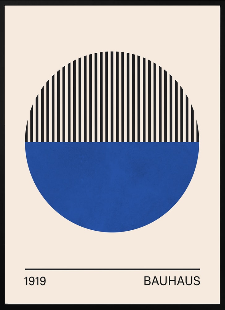 Geometric Blue Circle