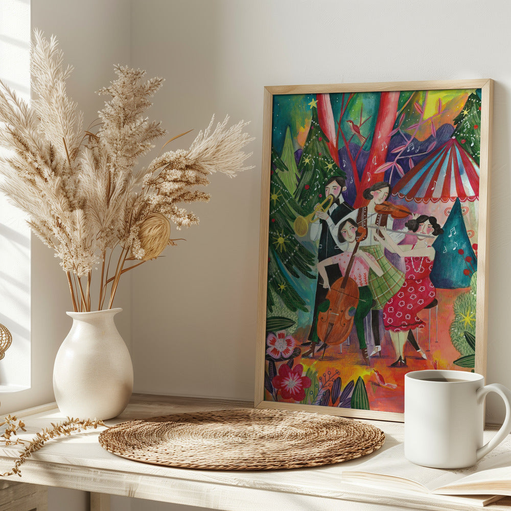 Christmas music in the forest - plakatstore