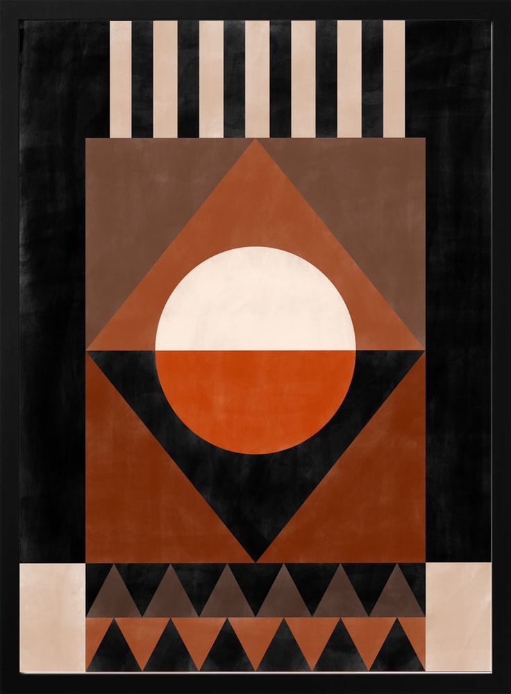 Bold Terracotta Geometry