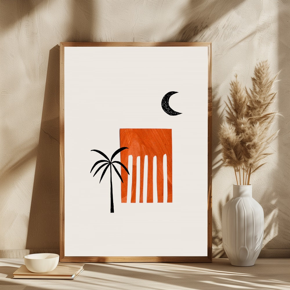 Desert Palm Moon
