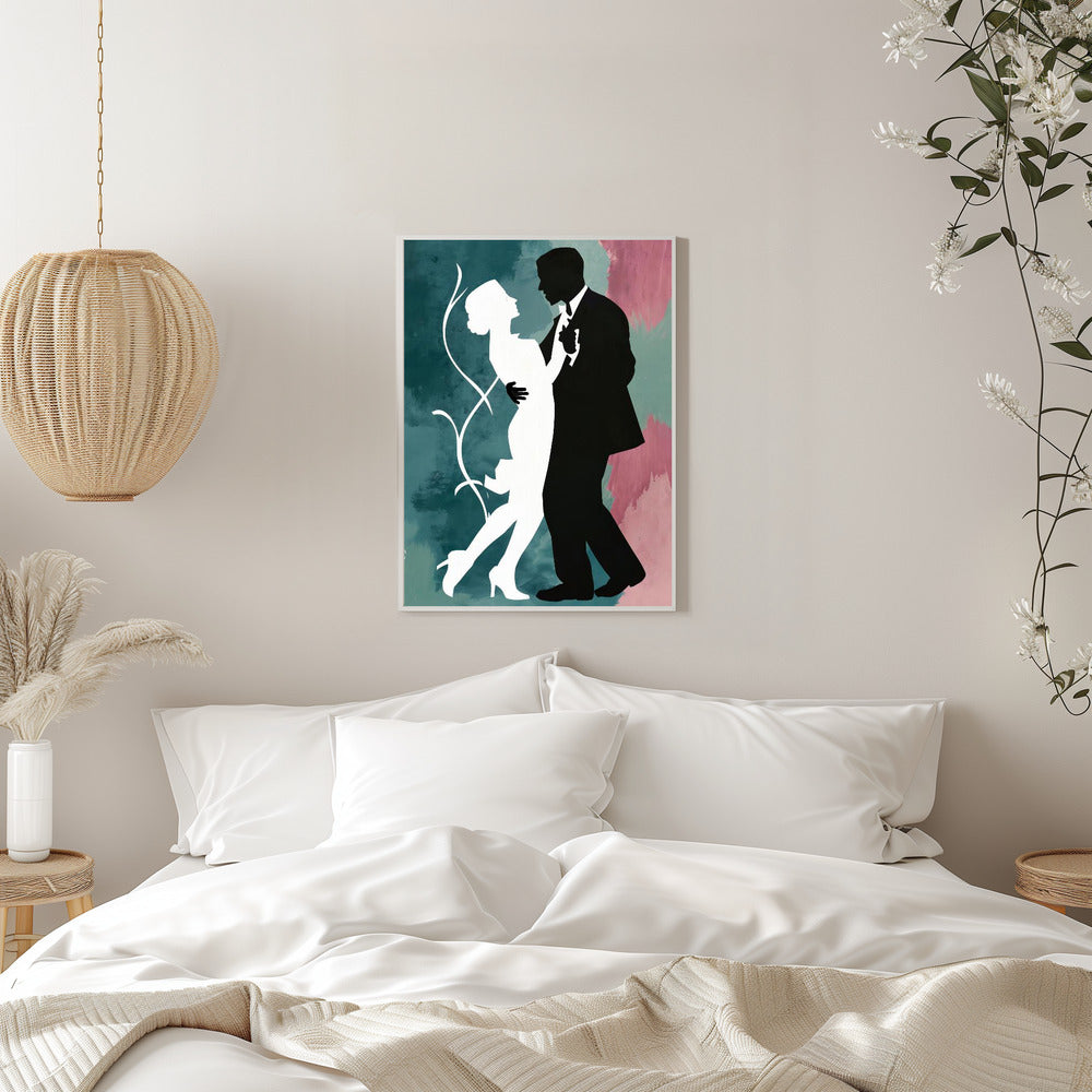 Elegant Couple Dancing - plakatstore