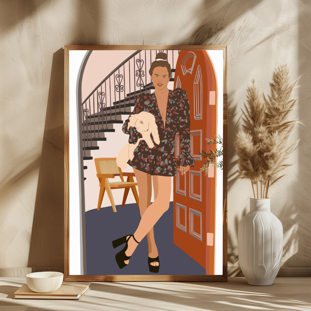 Fashionista and Dog - plakatstore