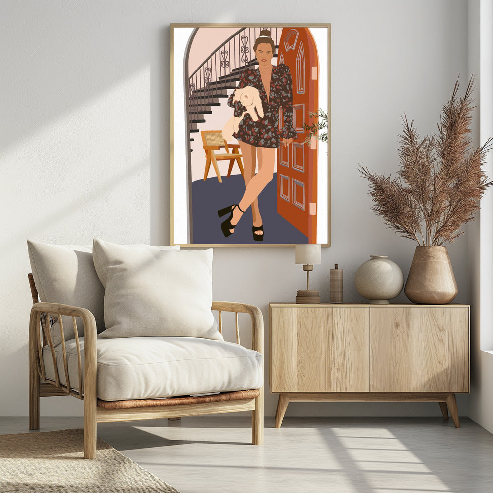 Fashionista and Dog - plakatstore