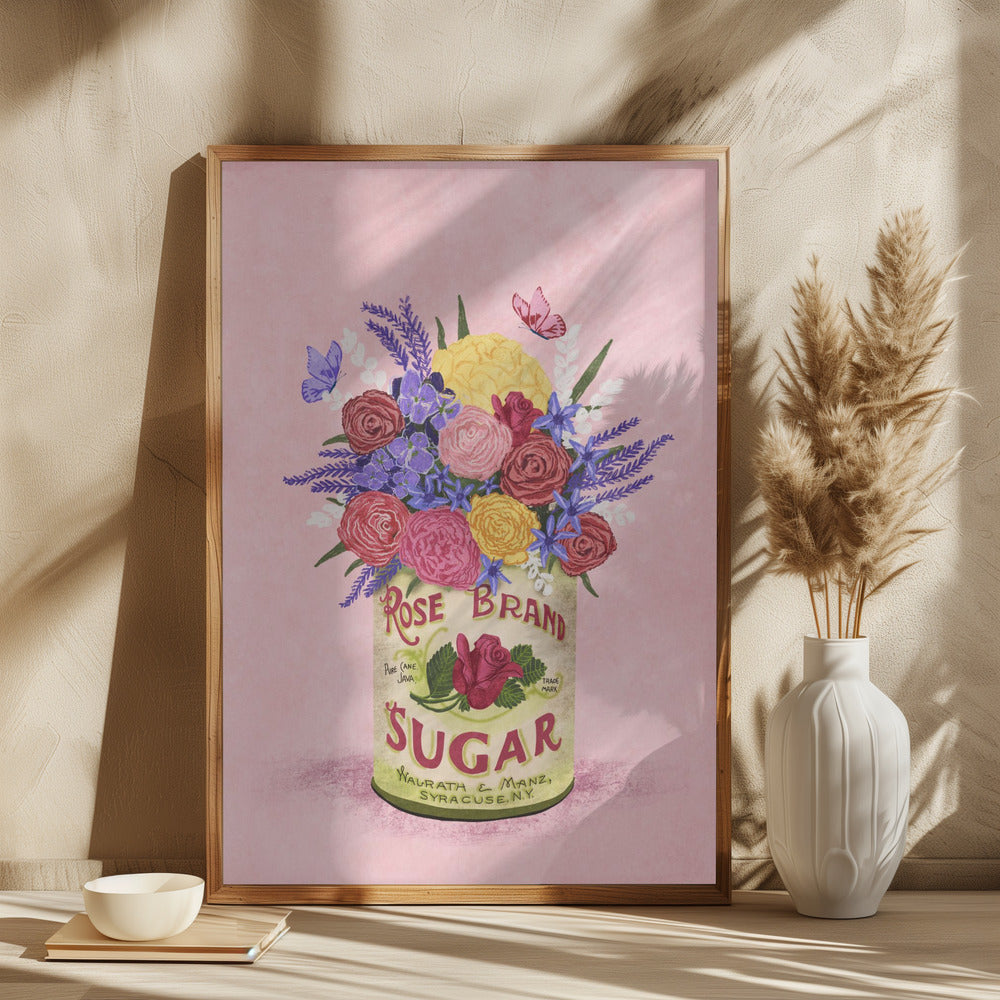 Flowers In a vintage Can - plakatstore
