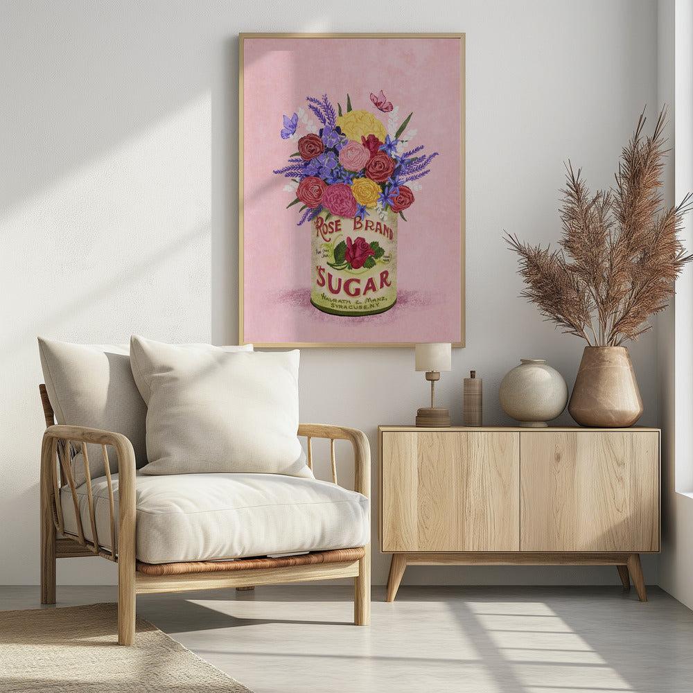 Flowers In a vintage Can - plakatstore