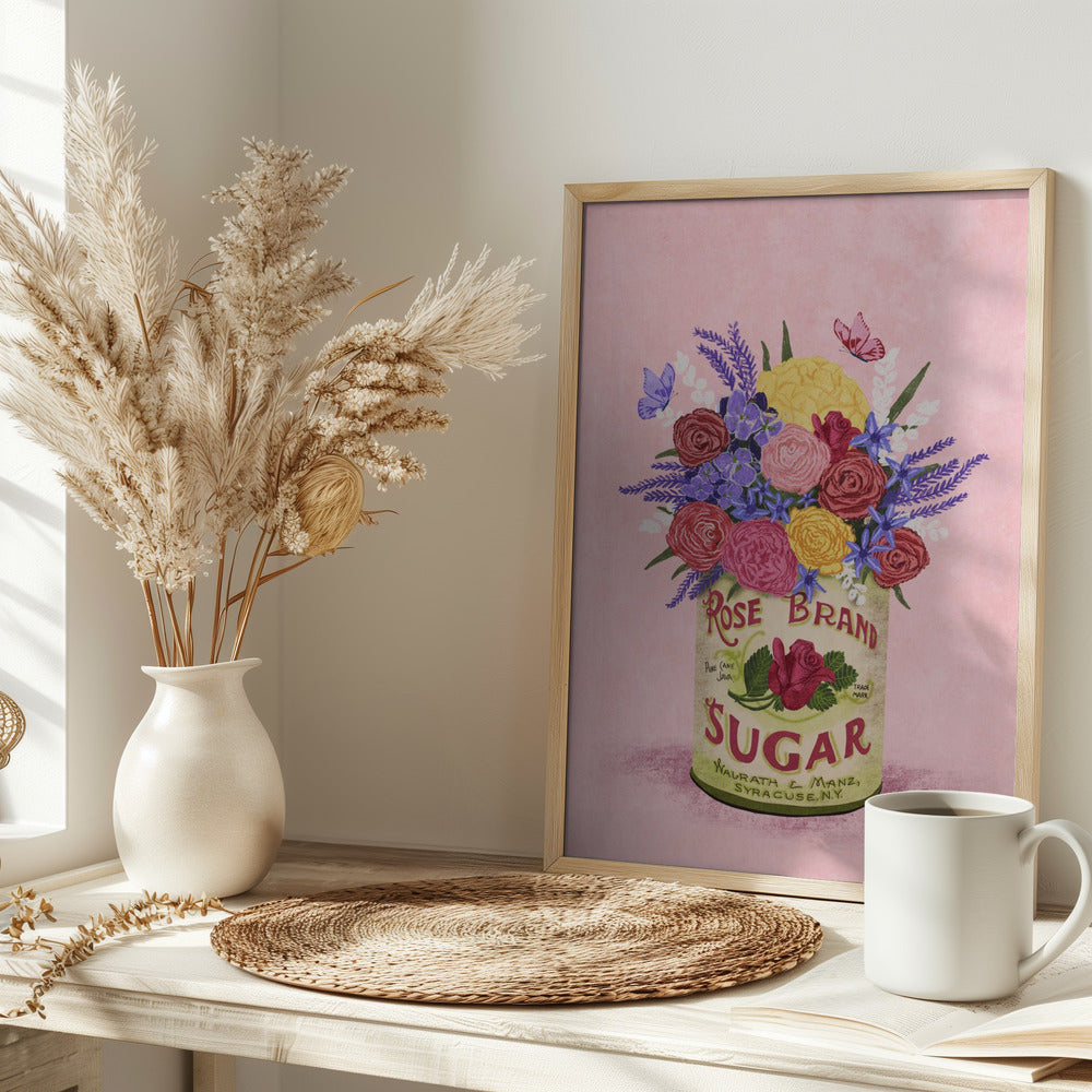 Flowers In a vintage Can - plakatstore