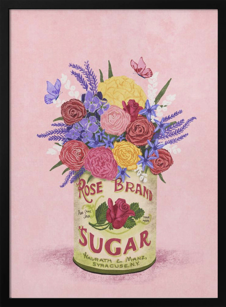 Flowers In a vintage Can - plakatstore