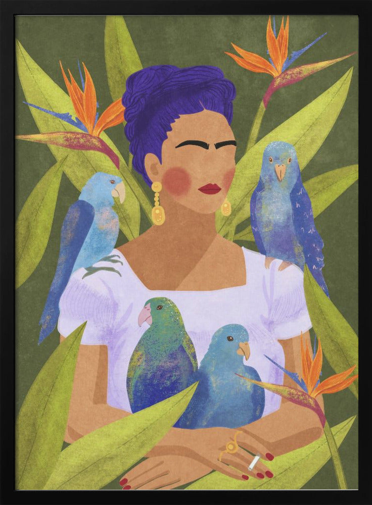 Frida and birds - plakatstore