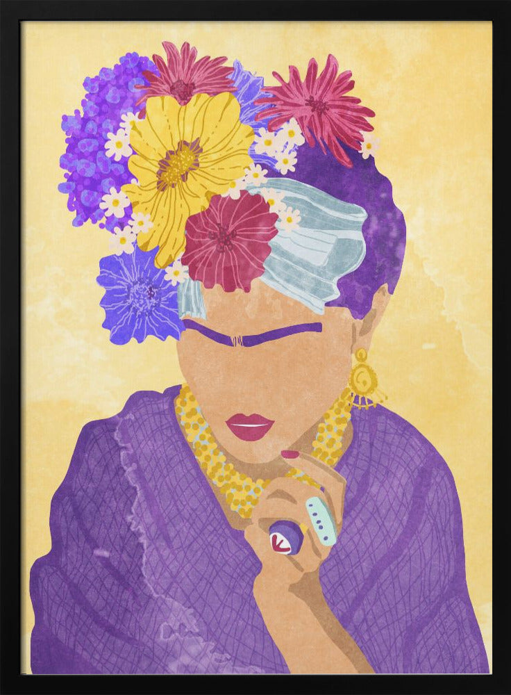 Frida and flowers - plakatstore