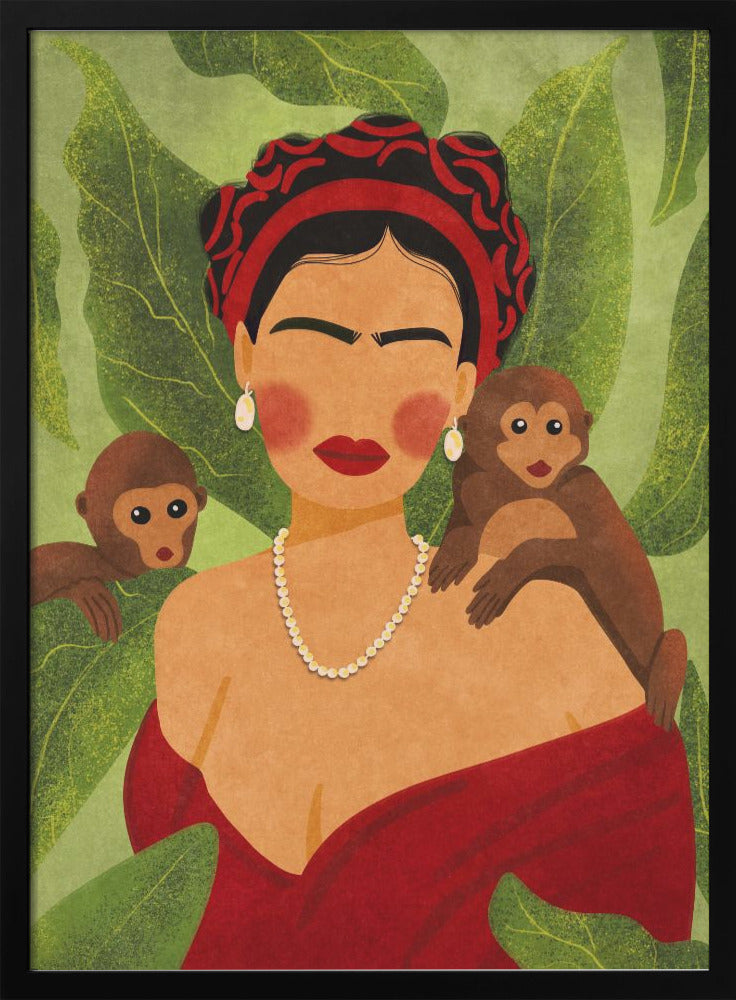 Frida and Monkeys - plakatstore