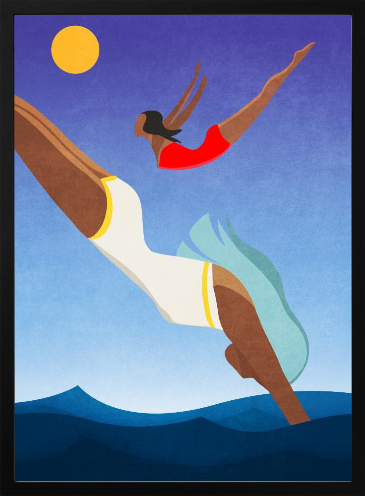 Girls Swimming - plakatstore