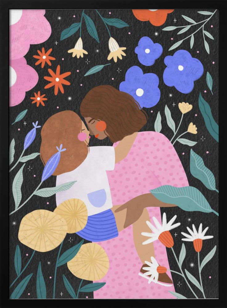 Mum and Daughter In Bloom - plakatstore