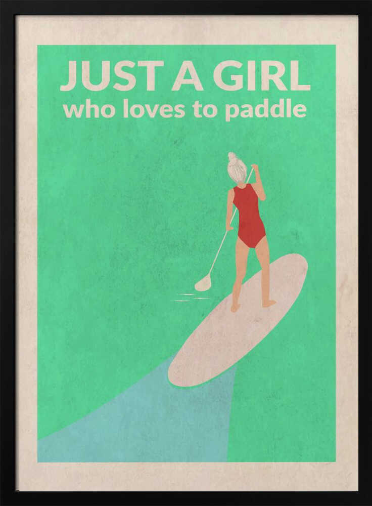 Just a Girl Who Loved To Paddle (grey)