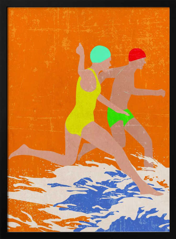 Running Swimmers (orange)